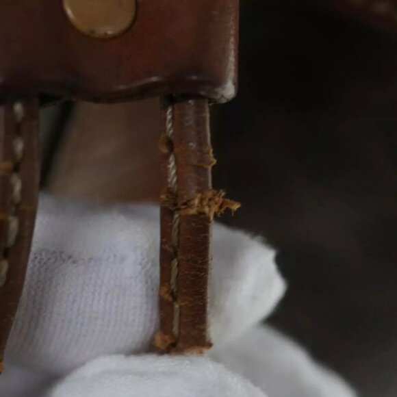 CELINE Macadam Canvas Shoulder Bag PVC Leather Brown Auth bs11386 - Picture 9 of 16